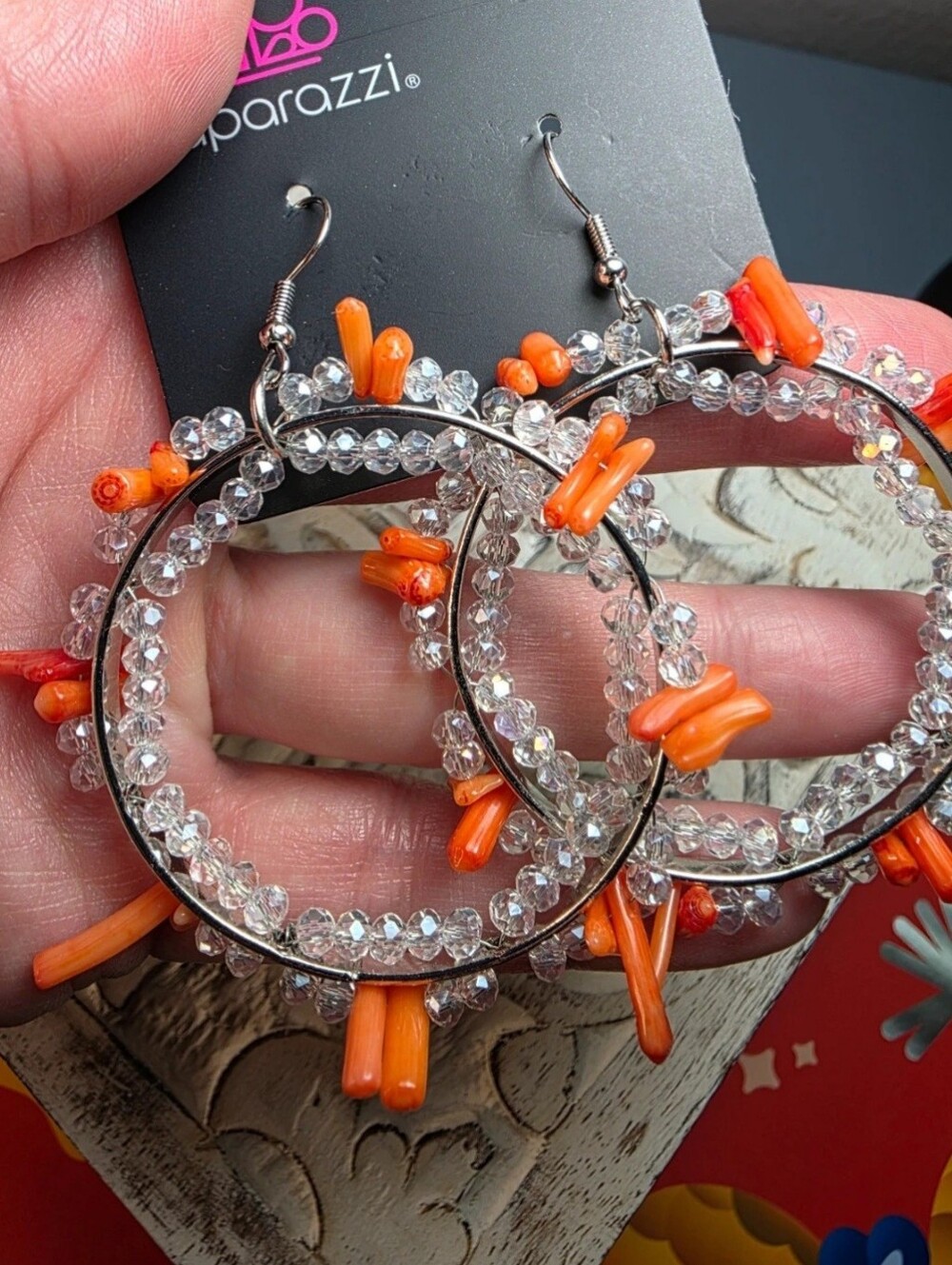Ocean Surf - Orange ♥ Earrings